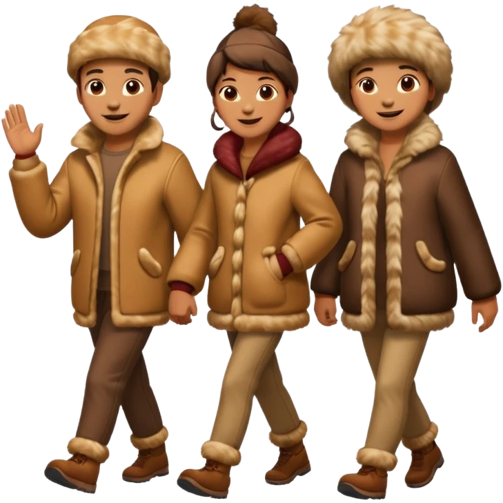 ice age tribe walking emoji