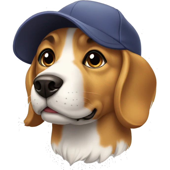Dog with cap emoji