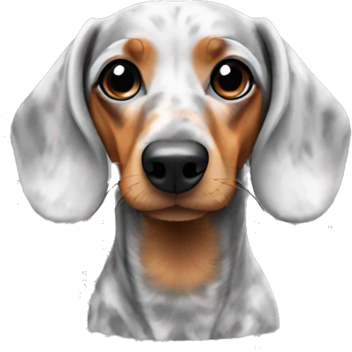 Dachshund Marble emoji