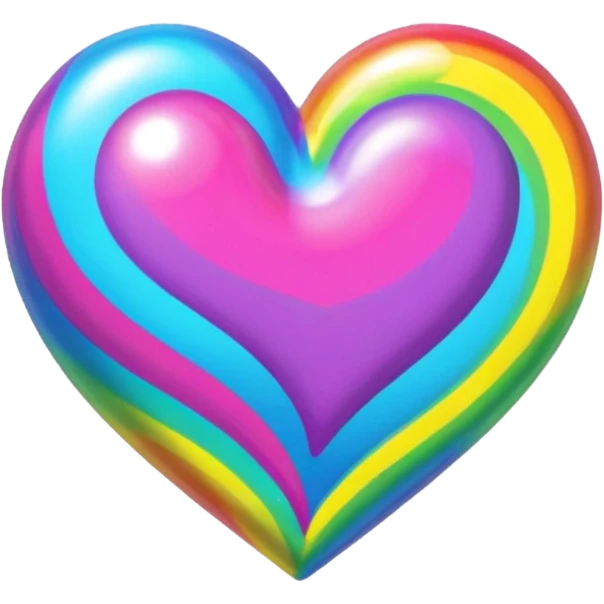 Lisa frank heart emoji