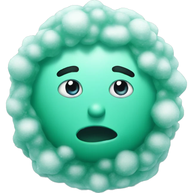 freezing mint emoji
