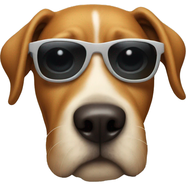 Dog with sunglasses emoji