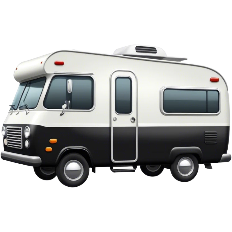 Black and white camper emoji