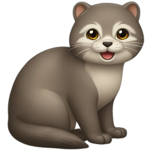 Chat sur loutre emoji