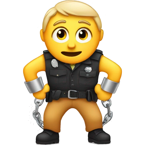 Doodle in handcuffs  emoji