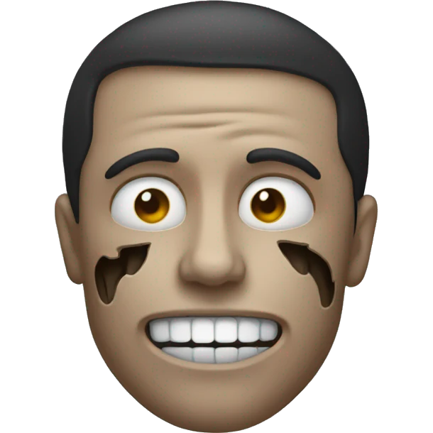 emoji with half skull face emoji