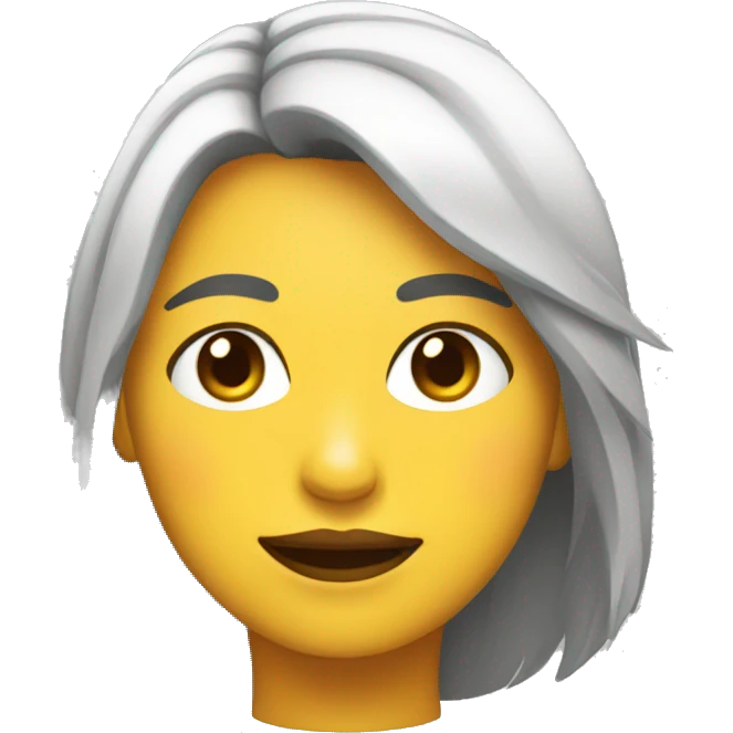 chica con la cara pixelada emoji