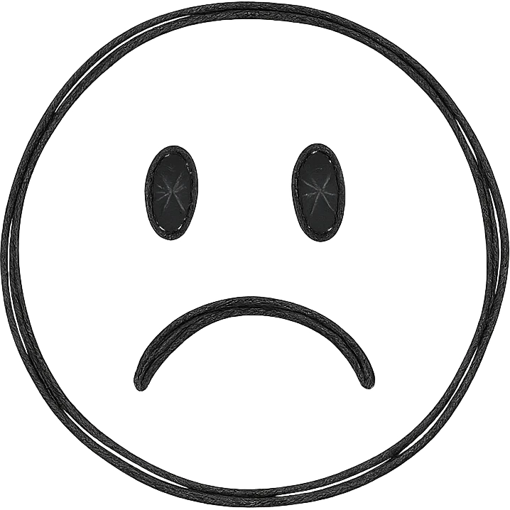animated sad face emoji, hand-drawn icon style, sketchy lines, expressive emoji