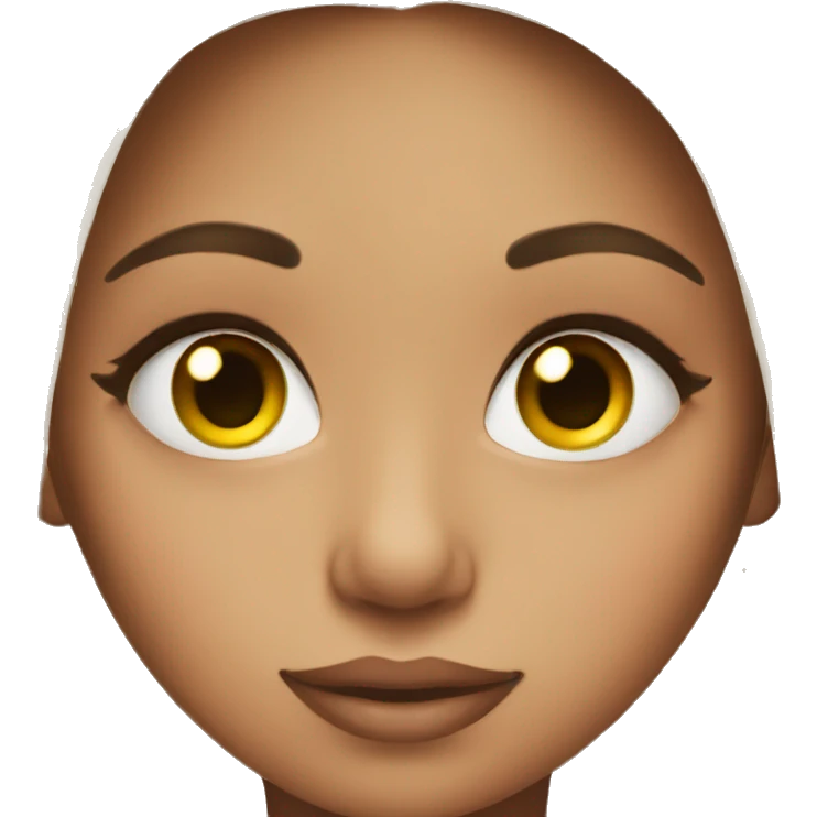 Girl with long lashes  emoji