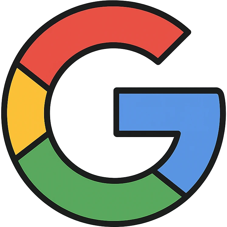 colored icon of the Google 'G' logo emoji