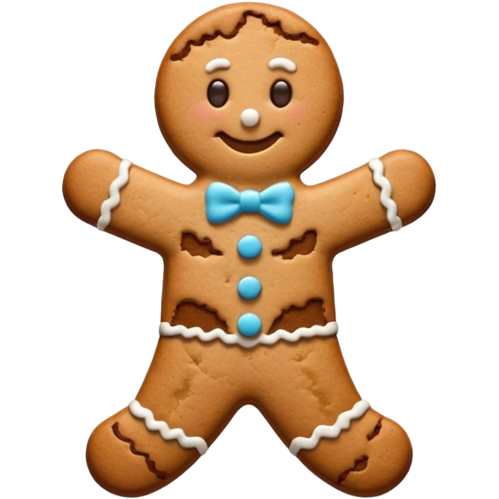 cookie man shape emoji