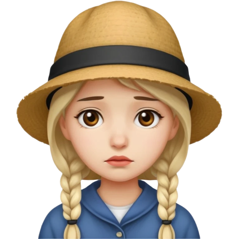 sad Girl with hats emoji