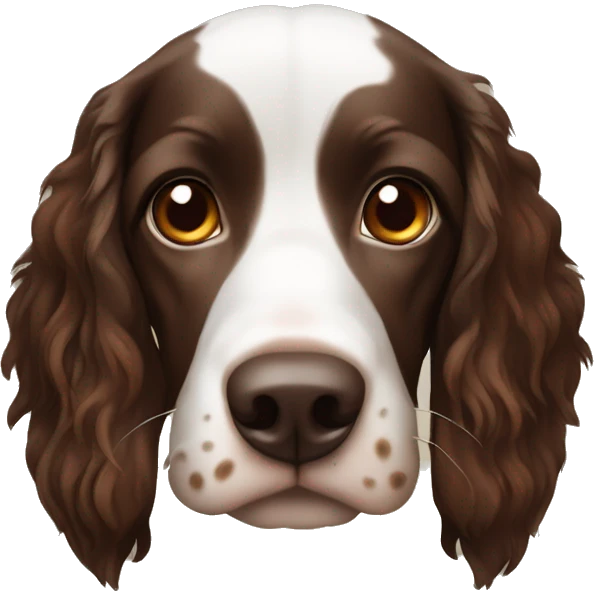 Tri color brown springer emoji