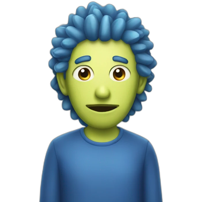 blue-pickle emoji