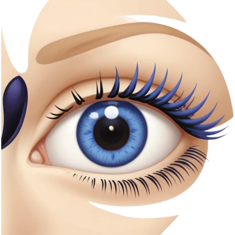 open eye with eyelashes emoji