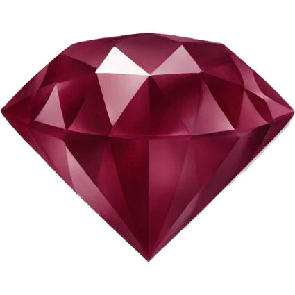 a Burgundy Diamond  emoji