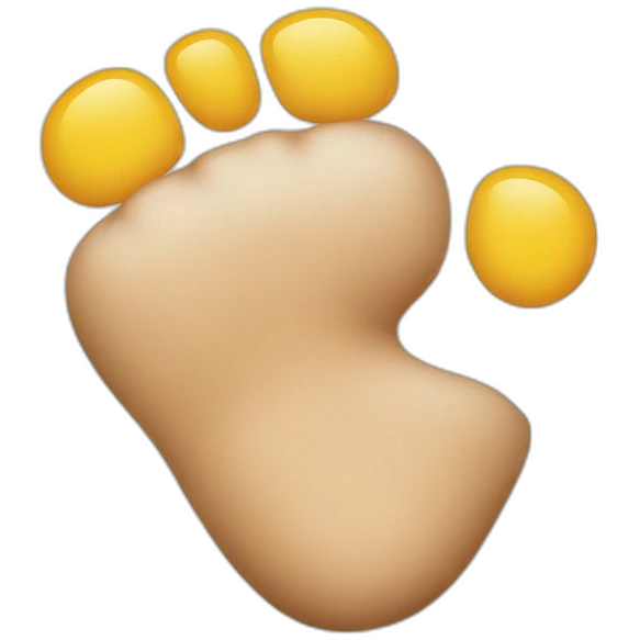 Mpape foot emoji