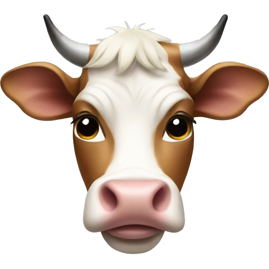 Cow wearing a bra emoji