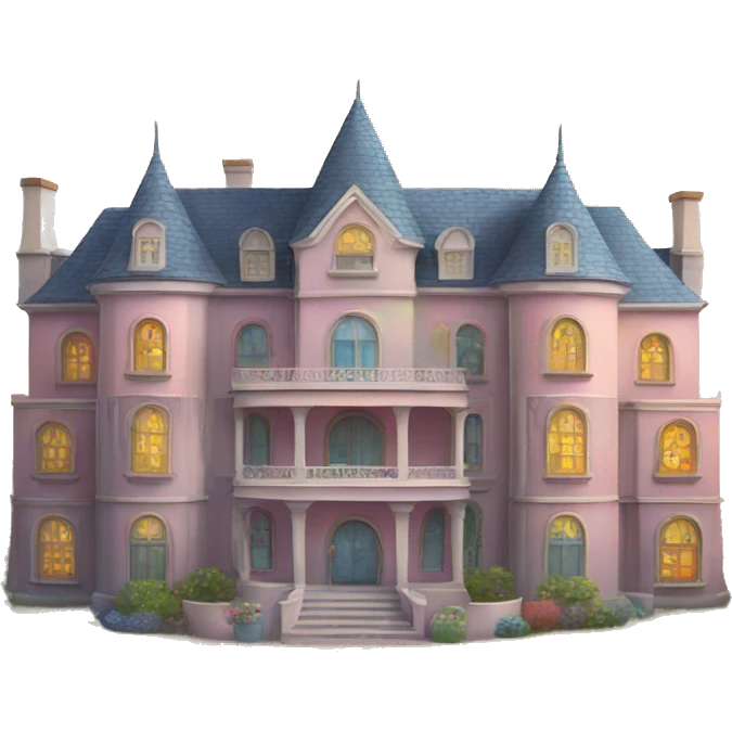 Rainbow mansion emoji