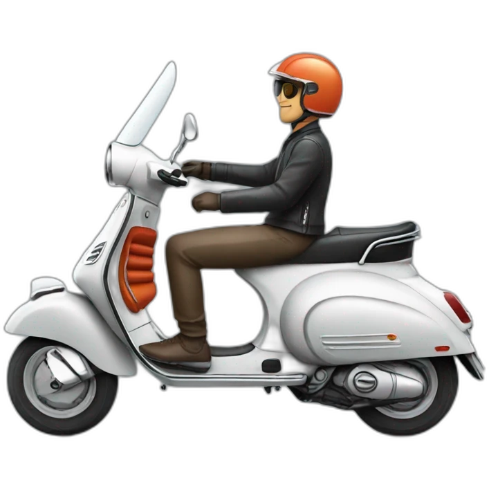 vespa rider emoji