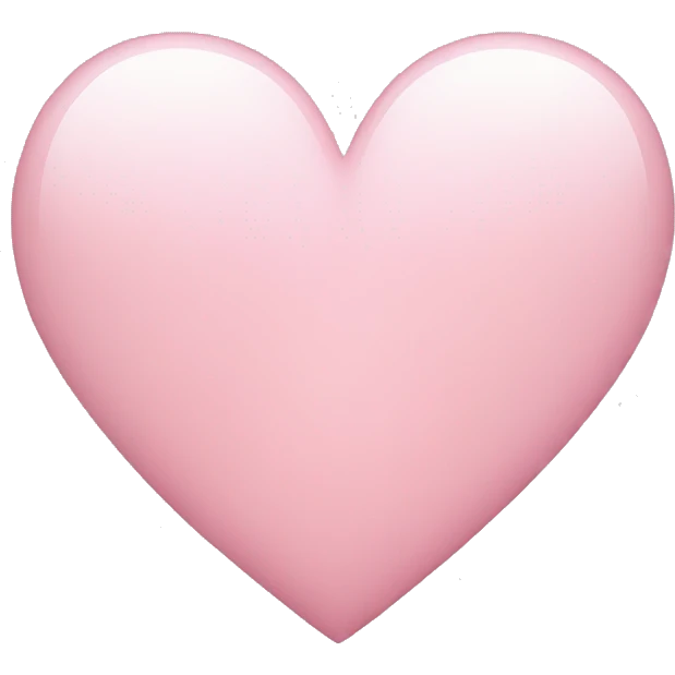 Heart that’s light pink emoji