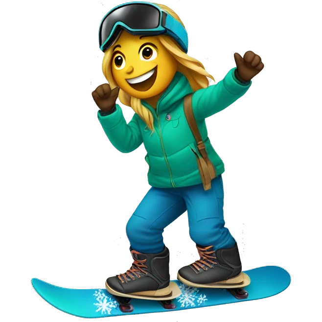 snowboarding and hawaï  emoji