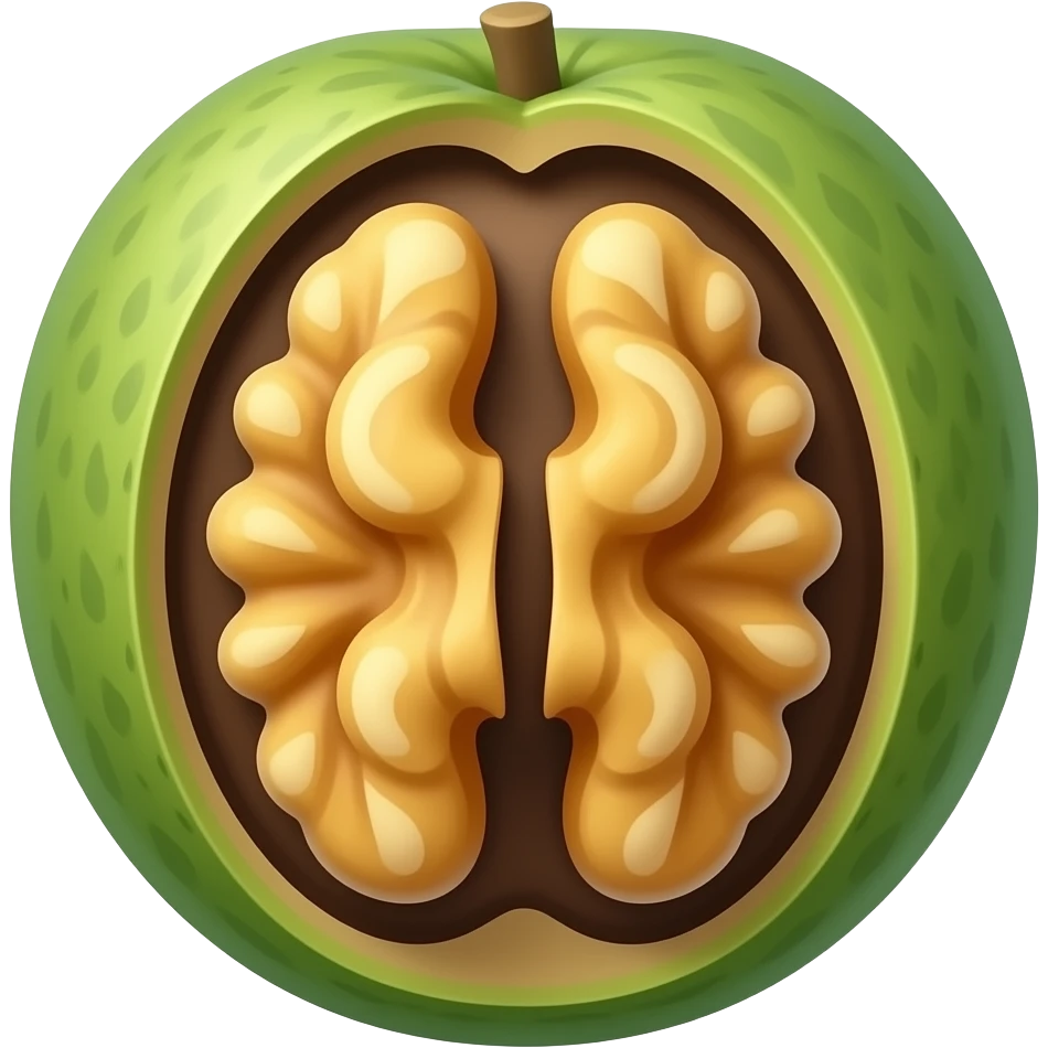 호두과자가 열매처럼 열린 나무 emoji