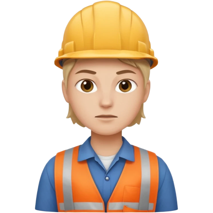 character in work clothes emoji