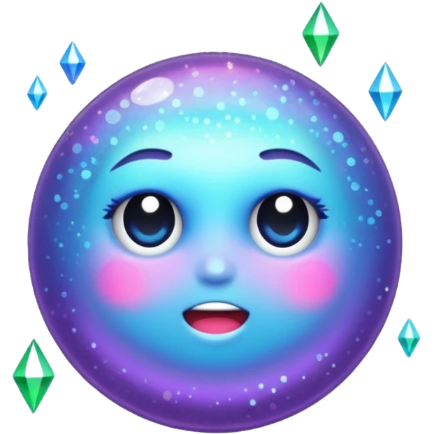 Glitter fatal touch emoji