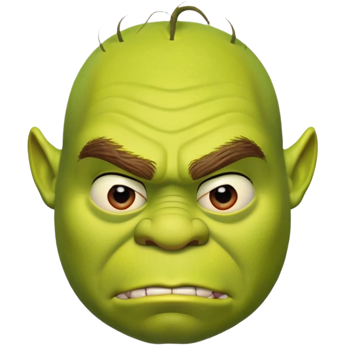 iconic Shrek face emoji