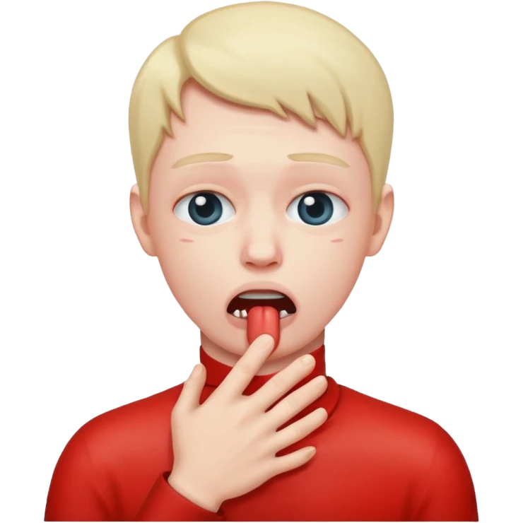 Person choking themselves  emoji