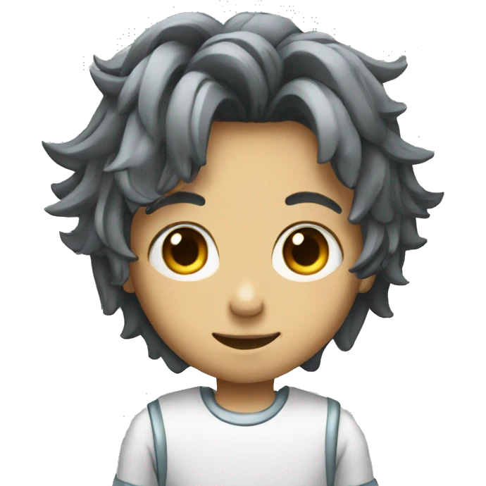 A robot boy name is memo emoji