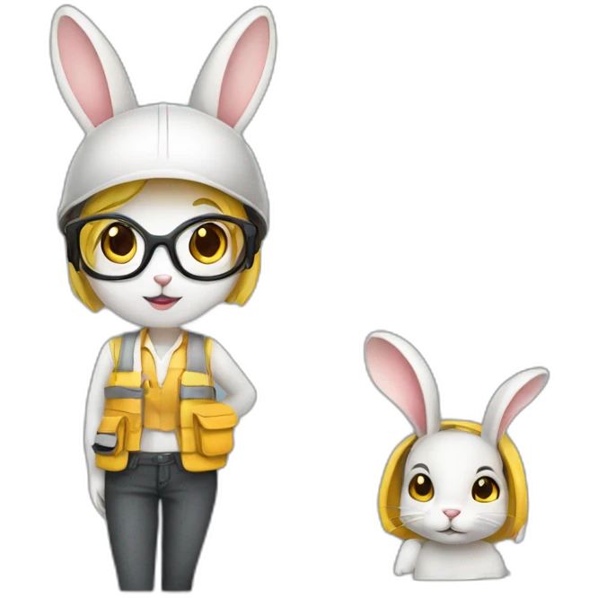Architect Rabbit Girl emoji
