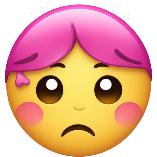 cute sad face with heart icon sparkles  emoji