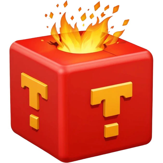 make a classic TNT cubegenerate a bright red TNT cube emoji