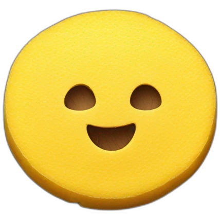 Polenta over round wood plate emoji