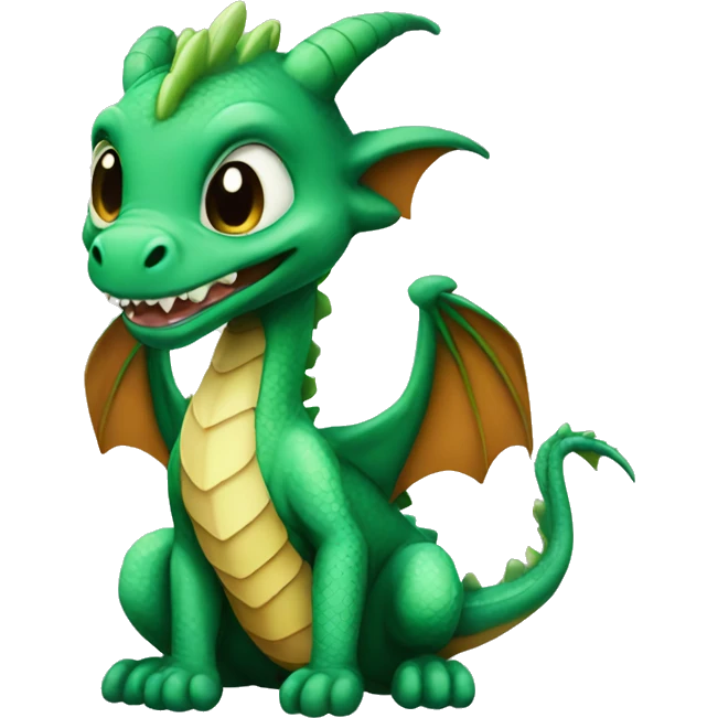 Baby Dragon be quiet emoji
