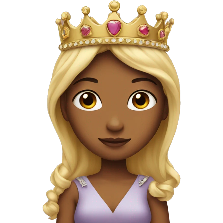 Crown and a princess emoji