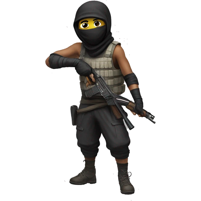 Ninja playing pubg emoji