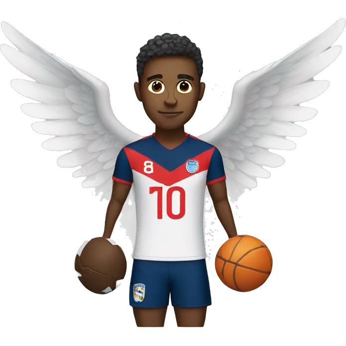 Footballer with wings emoji