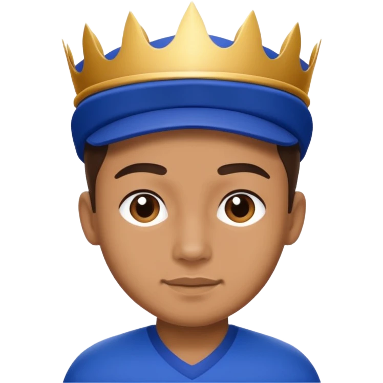 Team player wearing royal blue and white  emoji