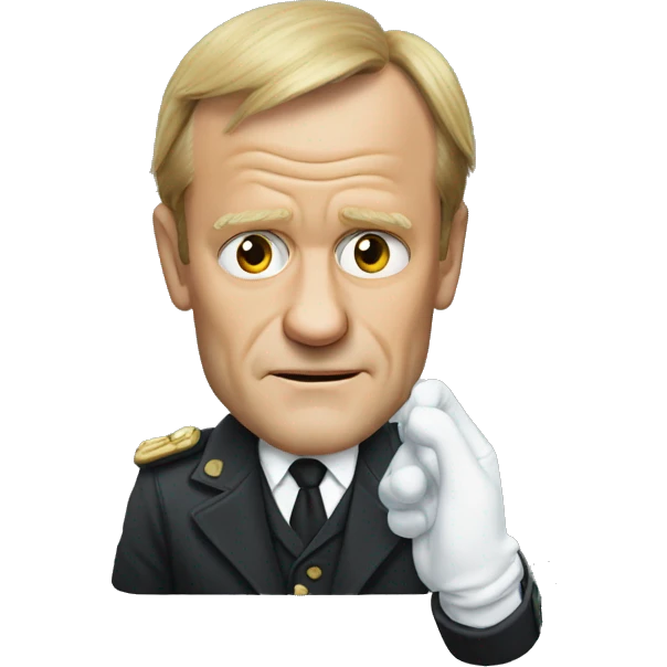 donald tusk wearing gloves emoji