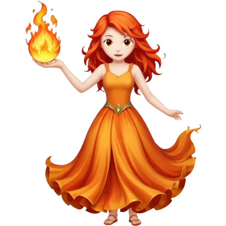 Fairy with fire emoji