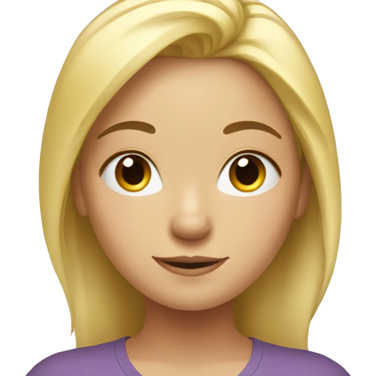 Blond girl who do yoga  emoji