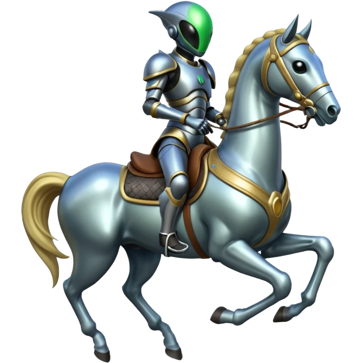 Alien on horse emoji