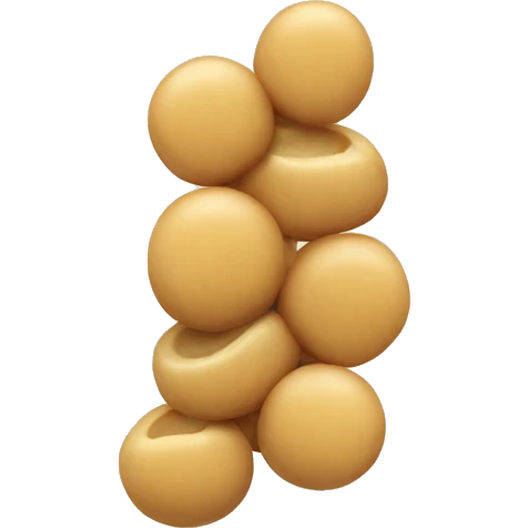 three garbanzo beans emoji