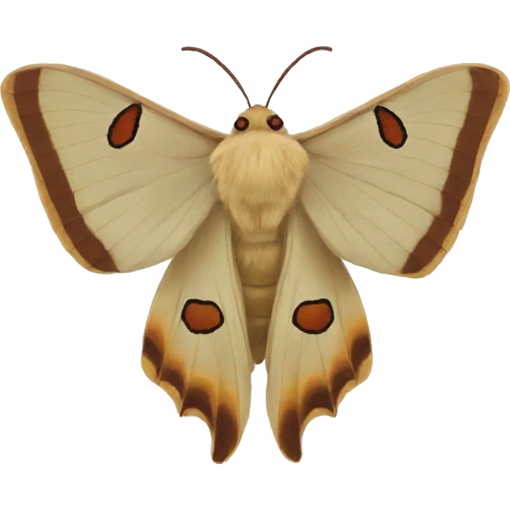silk moth emoji
