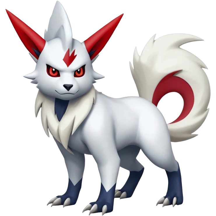 Absol-Zangoose-Pokémon-Fakémon-hybrid-creature (full body) emoji