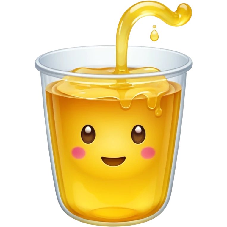 Yellow jelly in cup emoji