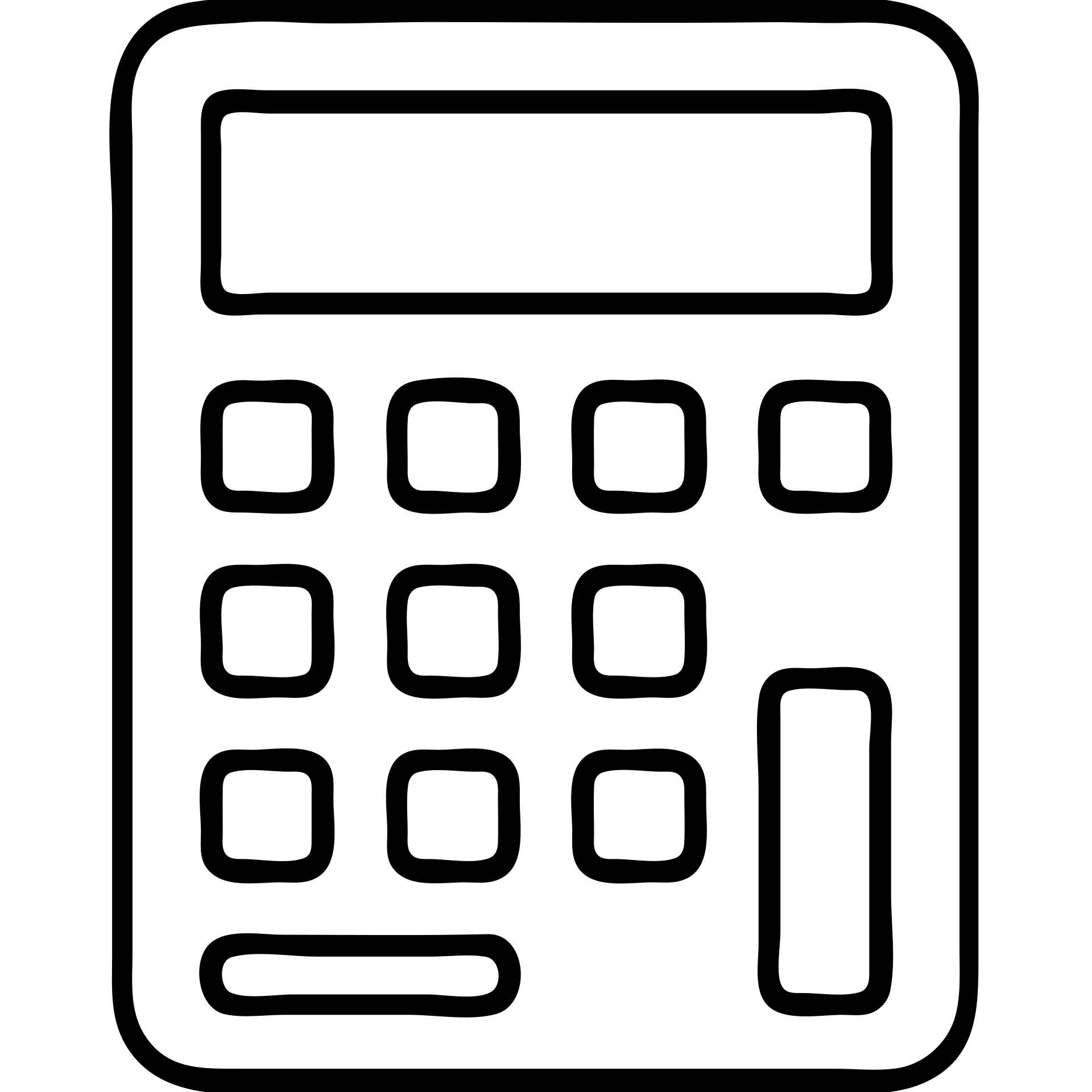 calculator black outline icon emoji